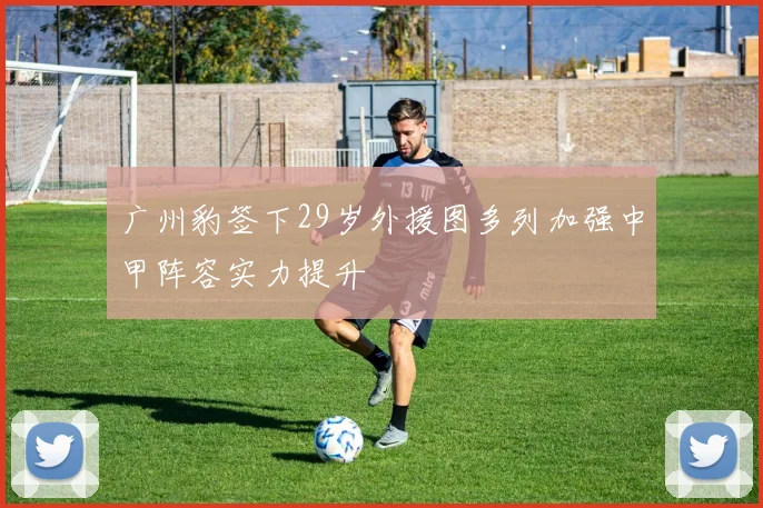 广州豹签下29岁外援图多列加强中甲阵容实力提升